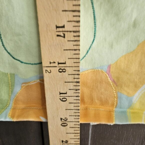 Talbots Floral Colorful Flowers Print Stretch A Line Skirt Pockets Womens 10 - Picture 8 of 11